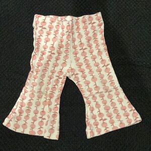 Kate Quinn Pink and White Patterned Flare Pants